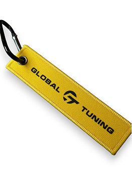 Брелок с карабином Global Tuning (желтый) 